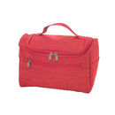 Womens Cosmetic Bag Make Up Case Travel Toiletry Wash Organiser Vanity Nail Box - Rose Red