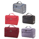 Womens Cosmetic Bag Make Up Case Travel Toiletry Wash Organiser Vanity Nail Box - Rose Red