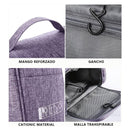Womens Cosmetic Bag Make Up Case Travel Toiletry Wash Organiser Vanity Nail Box - Rose Red