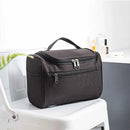 Womens Cosmetic Bag Make Up Case Travel Toiletry Wash Organiser Vanity Nail Box - Rose Red