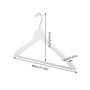 10PCS Wooden Suit Hangers - Clothes Coats Jackets Dress Pants Shirts Skirts