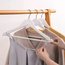 10PCS Wooden Suit Hangers - Clothes Coats Jackets Dress Pants Shirts Skirts