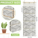 2PCS Multi Layer Wall Mounted Hanging Closet Storage Bag Wardrobe Organizer