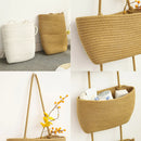 3 Layer Wall Mounted Storage Basket Hanging Organizer Rack for Household Items - Brown