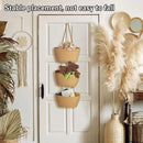 3 Layer Wall Mounted Storage Basket Hanging Organizer Rack for Household Items - White