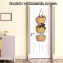 3 Layer Wall Mounted Storage Basket Hanging Organizer Rack for Household Items - White