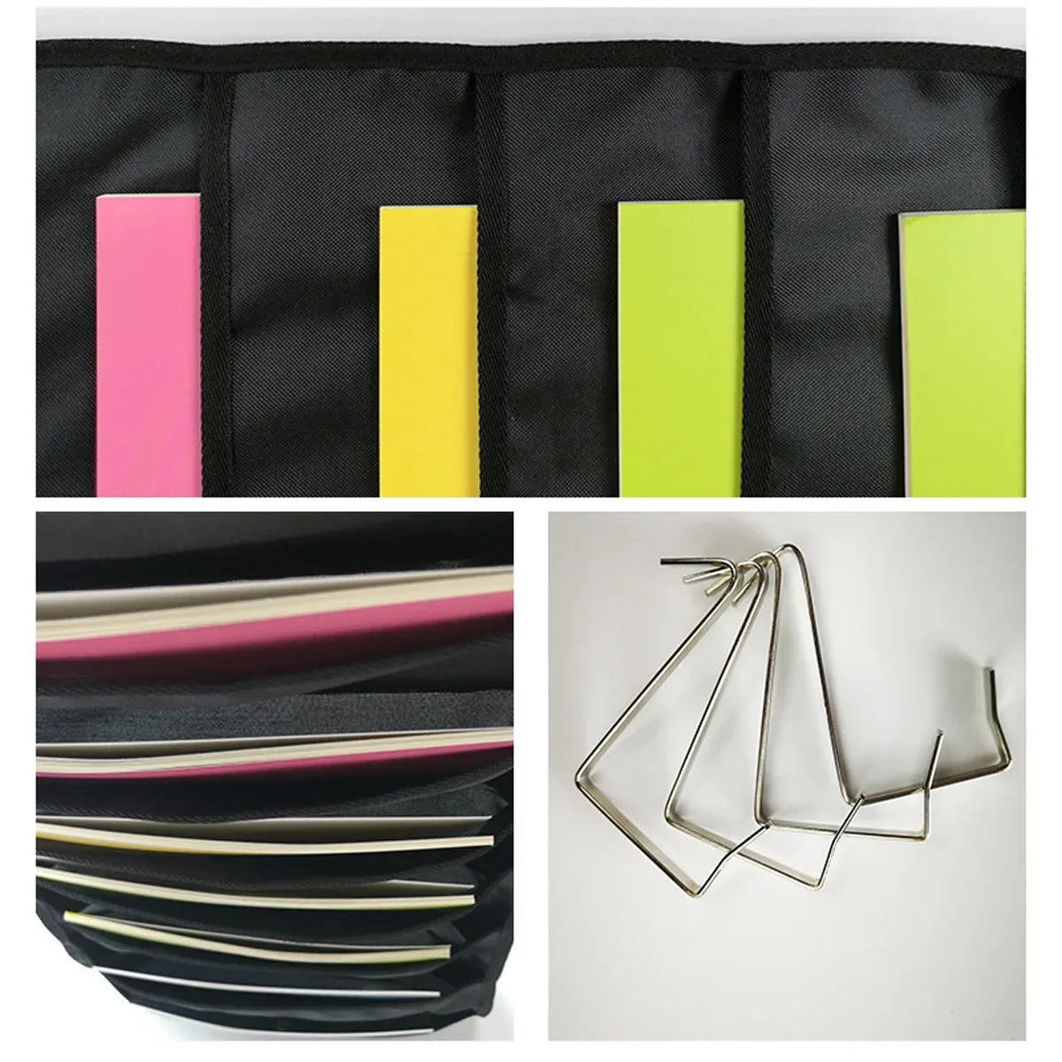 Wall Mounted File Organizer Hanging Bag 30 Pockets Oxford Cloth Document Storage