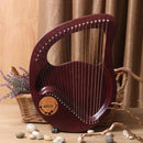 Solid Wood Veneer Laiya 24-String Harp Basic Model Beginner Music Instrument - Emerald Green