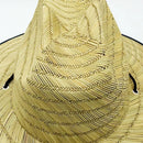 Handmade Braided Wide Brim Summer Straw Jazz Hat Beach Sun Protection Outdoor