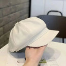 2pcs Vintage Beret Hat Autumn and Winter Versatile Fashionable Warm Headwear Set