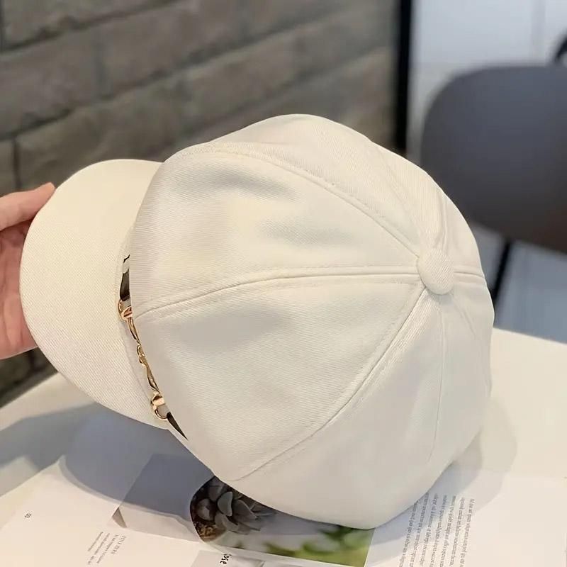 2pcs Vintage Beret Hat Autumn and Winter Versatile Fashionable Warm Headwear Set