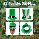 St Patricks Day Hat Festival Party Digital Print Irish Green Shamrock Cap - C