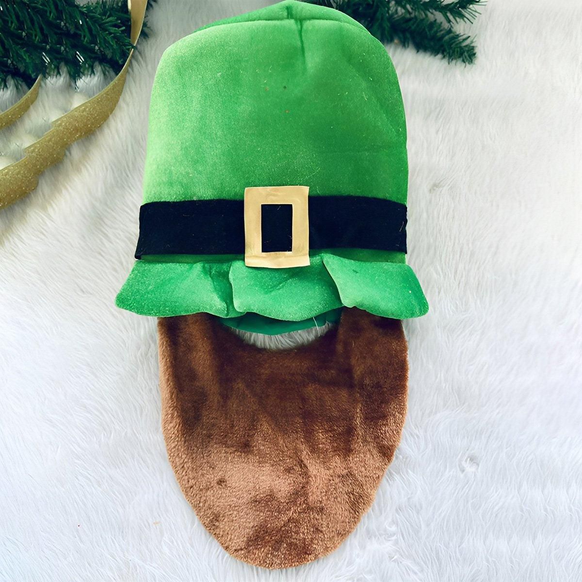 St Patricks Day Hat Festival Party Digital Print Irish Green Shamrock Cap - C