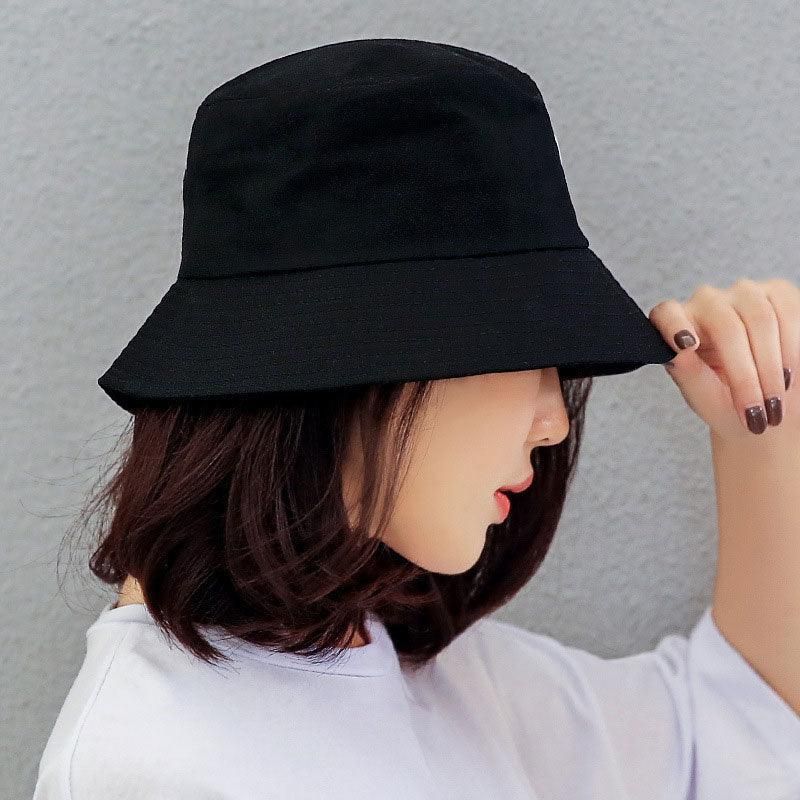 9 Colours Unisex Sun Bucket Hat Perfect for Outdoor Adventures - Orange