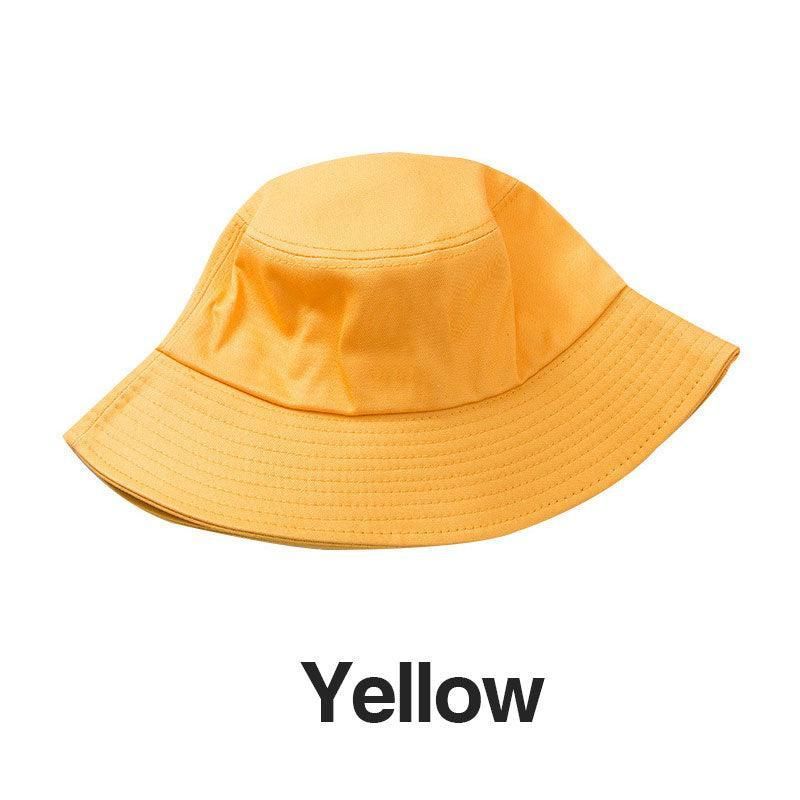 9 Colours Unisex Sun Bucket Hat Perfect for Outdoor Adventures - Orange