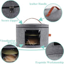 1-Piece Grey Felt Hat and Clothing Storage Case
