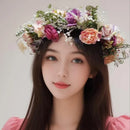 Artificial Flower Wreath Headband