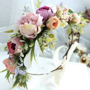 Artificial Flower Wreath Headband