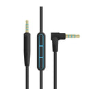 2.5mm to 3.5mm Audio Cable with Mic Volume Control for Bose QC25 QC35 Android