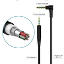 2.5mm to 3.5mm Audio Cable with Mic Volume Control for Bose QC25 QC35 Android