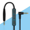 2.5mm to 3.5mm Audio Cable with Mic Volume Control for Bose QC25 QC35 Android