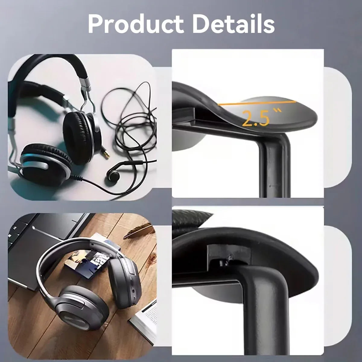 Vintage Speaker Shaped Headphone Stand Holder with Storage Box