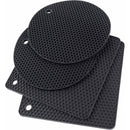 4pcs Silicone Honeycomb Heat Resistant Mats Table Cup Pot Coasters Home Kitchen - Green