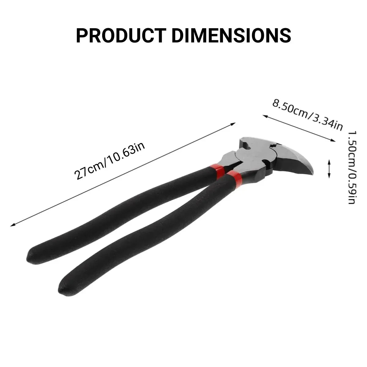 Multi Functional Fence Pliers Carbon Steel for Wire Cutting Bending