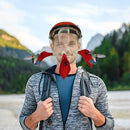Outdoor Head Mounted Bird Feeder Portable Helmet Bird Feeder Wild Birds Feeding