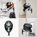 2PCS Motorcycle Helmet Rack Hole free Hat Display Wall Hanging Holder Rack