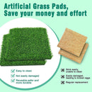 Washable Chicken Nesting Pad Egg Nest Grass Mat forLaying Boxes Hen House - 2PCS