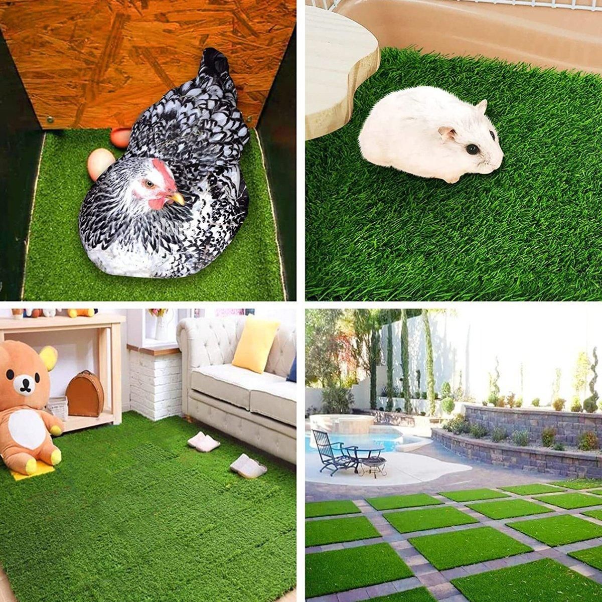 Washable Chicken Nesting Pad Egg Nest Grass Mat forLaying Boxes Hen House - 2PCS