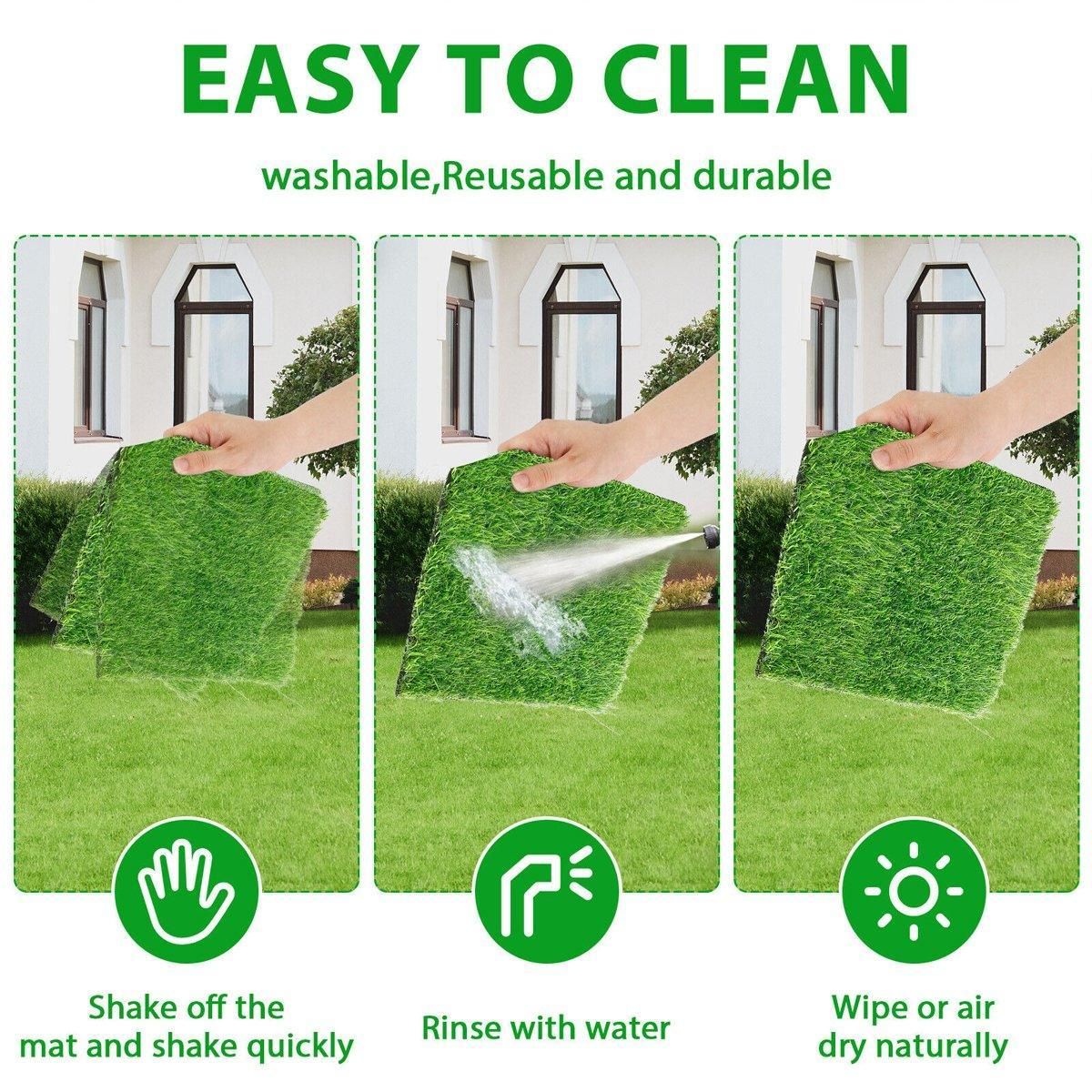 Washable Chicken Nesting Pad Egg Nest Grass Mat forLaying Boxes Hen House - 2PCS