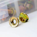 240pcs 8.8 Grade Carbon Steel Flange Hex Bolt Nut Kit M5 M6 M8 with Case
