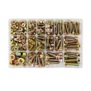 240pcs 8.8 Grade Carbon Steel Flange Hex Bolt Nut Kit M5 M6 M8 with Case