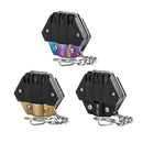 Multifunctional Hexagon Pocket Knife Outdoor Mini Tool Survival EDC Gear Kit - Black
