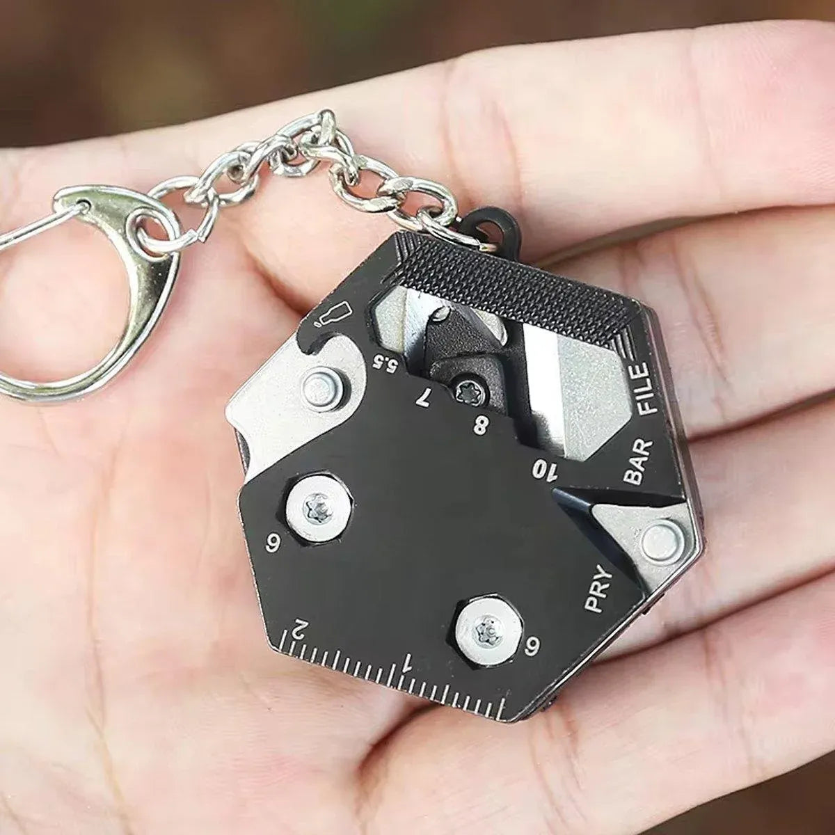 Multifunctional Hexagon Pocket Knife Outdoor Mini Tool Survival EDC Gear Kit - Multicolor