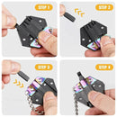 Multifunctional Hexagon Pocket Knife Outdoor Mini Tool Survival EDC Gear Kit - Gold