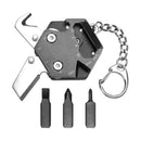 Multifunctional Hexagon Pocket Knife Outdoor Mini Tool Survival EDC Gear Kit - Gold