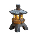 Zen Inspired Solar Pagoda Powered Outdoor Courtyard Decorative Lights Waterproof