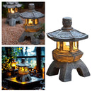 Zen Inspired Solar Pagoda Powered Outdoor Courtyard Decorative Lights Waterproof