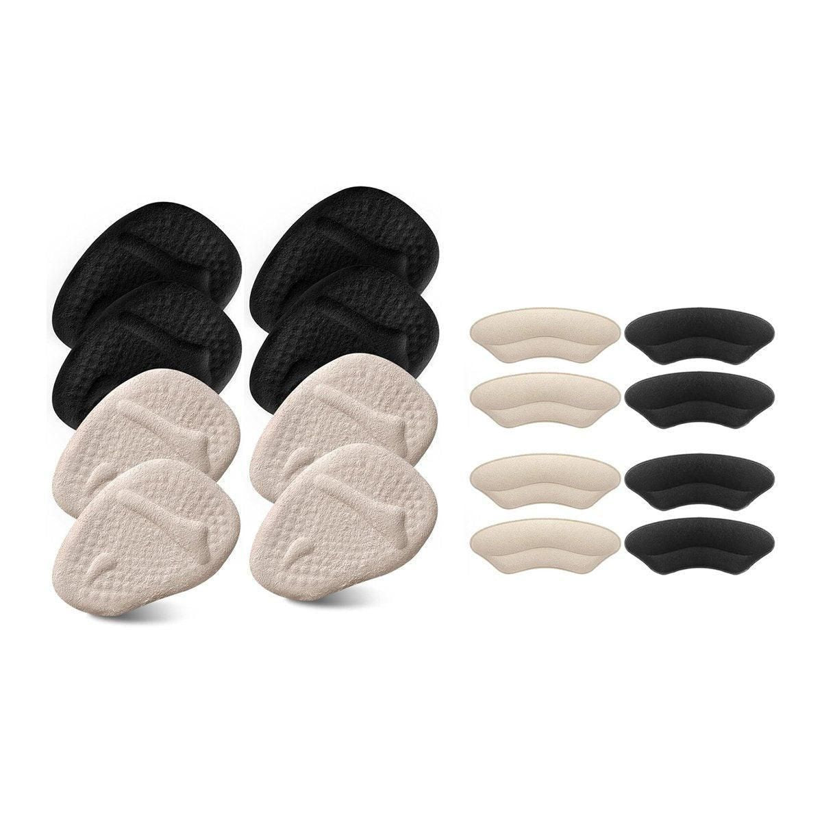 8Pairs High Heel Cushion Pads Forefoot Half Size Inserts of Foot Support Insoles