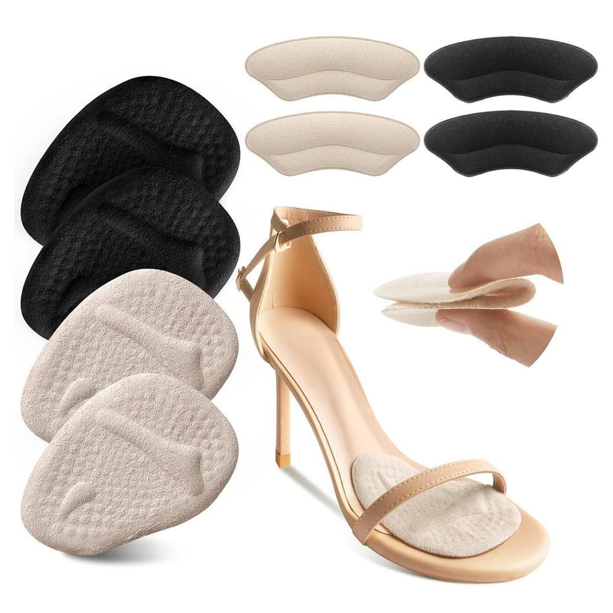8Pairs High Heel Cushion Pads Forefoot Half Size Inserts of Foot Support Insoles