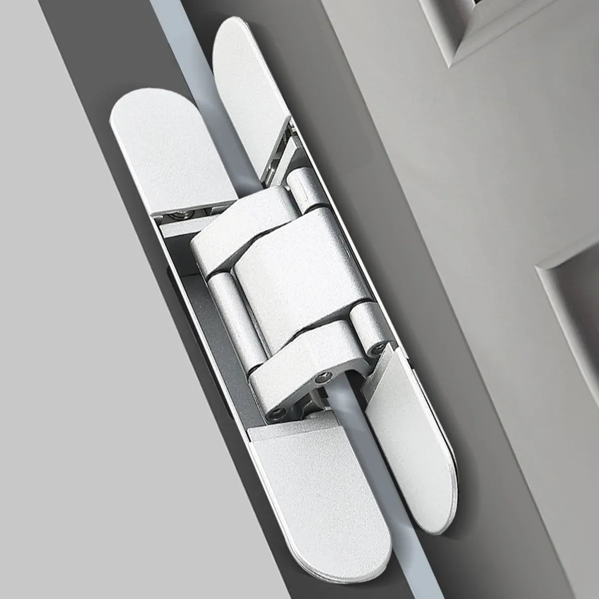 Hidden Invisible Door Hinge Concealed 3D Hinge Heavy Duty for Doors and Cabinets - Black