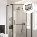 H Shaped 90 Degree Glass Clamp Double Opening Bevel Edge Bathroom Shower Clip - Chrome