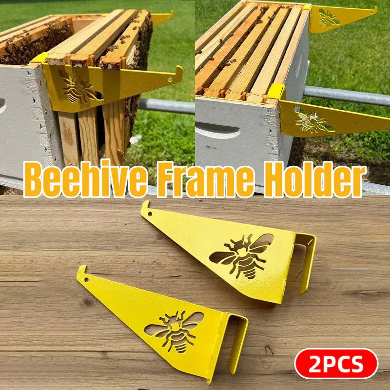 Beehive Frame Inspection Stand 2PCS Foldable Steel Support Rack Beekeeping Tool