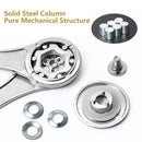 2 PCS Folding Lid Lift Up Stay Support Buffer Stop Hinge Silver With Soft-Close