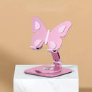 Butterfly Shape Aluminum Alloy Mobile Phone Stand 360 Degree Rotating Folding Holder
