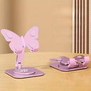 Butterfly Shape Aluminum Alloy Mobile Phone Stand 360 Degree Rotating Folding Holder
