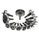 13pcs Hole Saw Set Metal Drill Bits 16-53mm Tungsten Steel Iron Plate Copper Cutter
